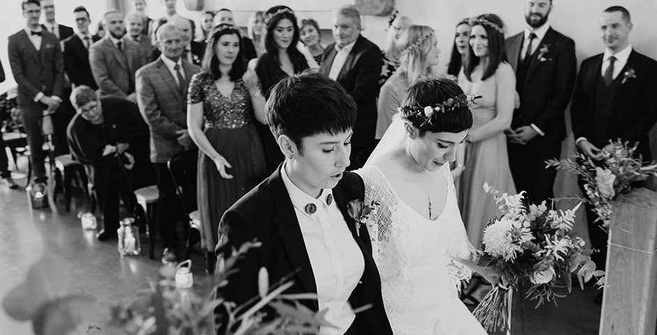 Same sex civil wedding ceremony
