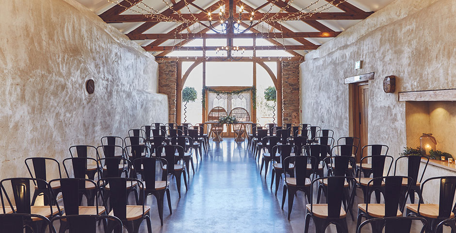 Cider Barn Wedding Ceremony