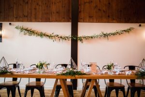 garland, wedding, top table