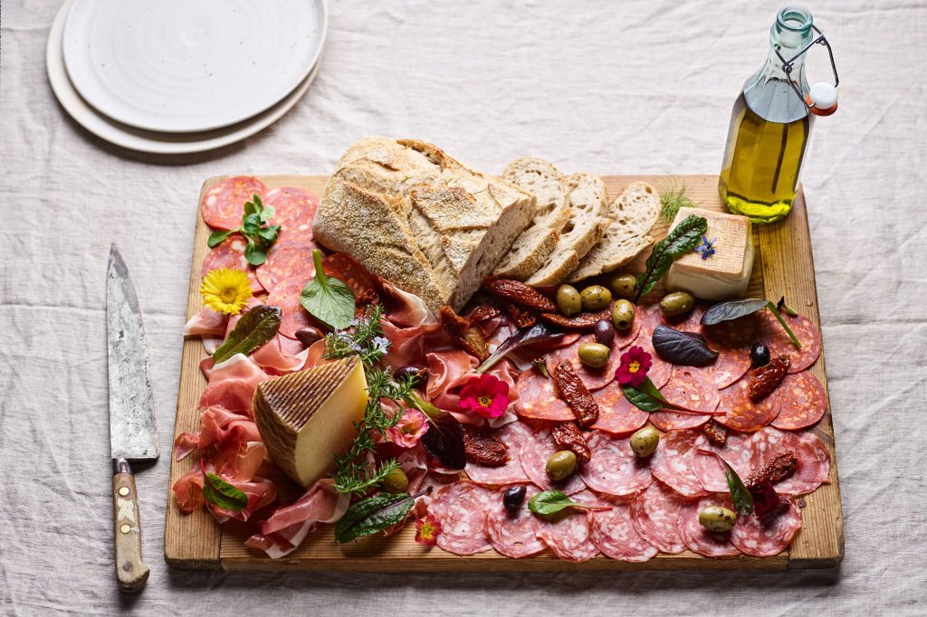 SharingPlatter of meats and cheeses