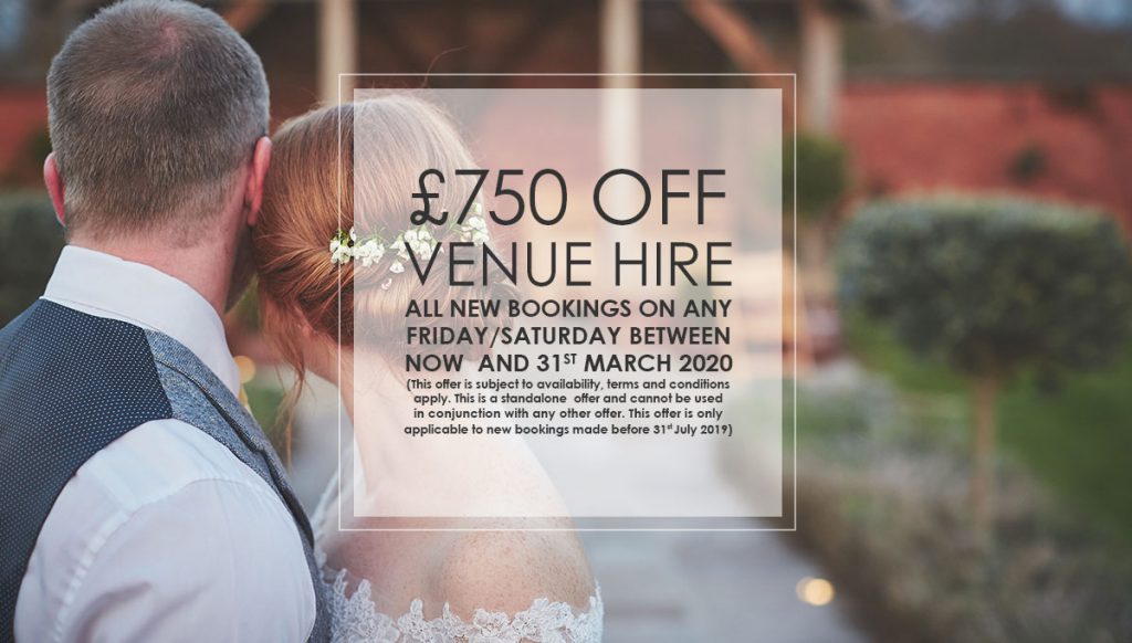 £750 July Venue Hire Offer