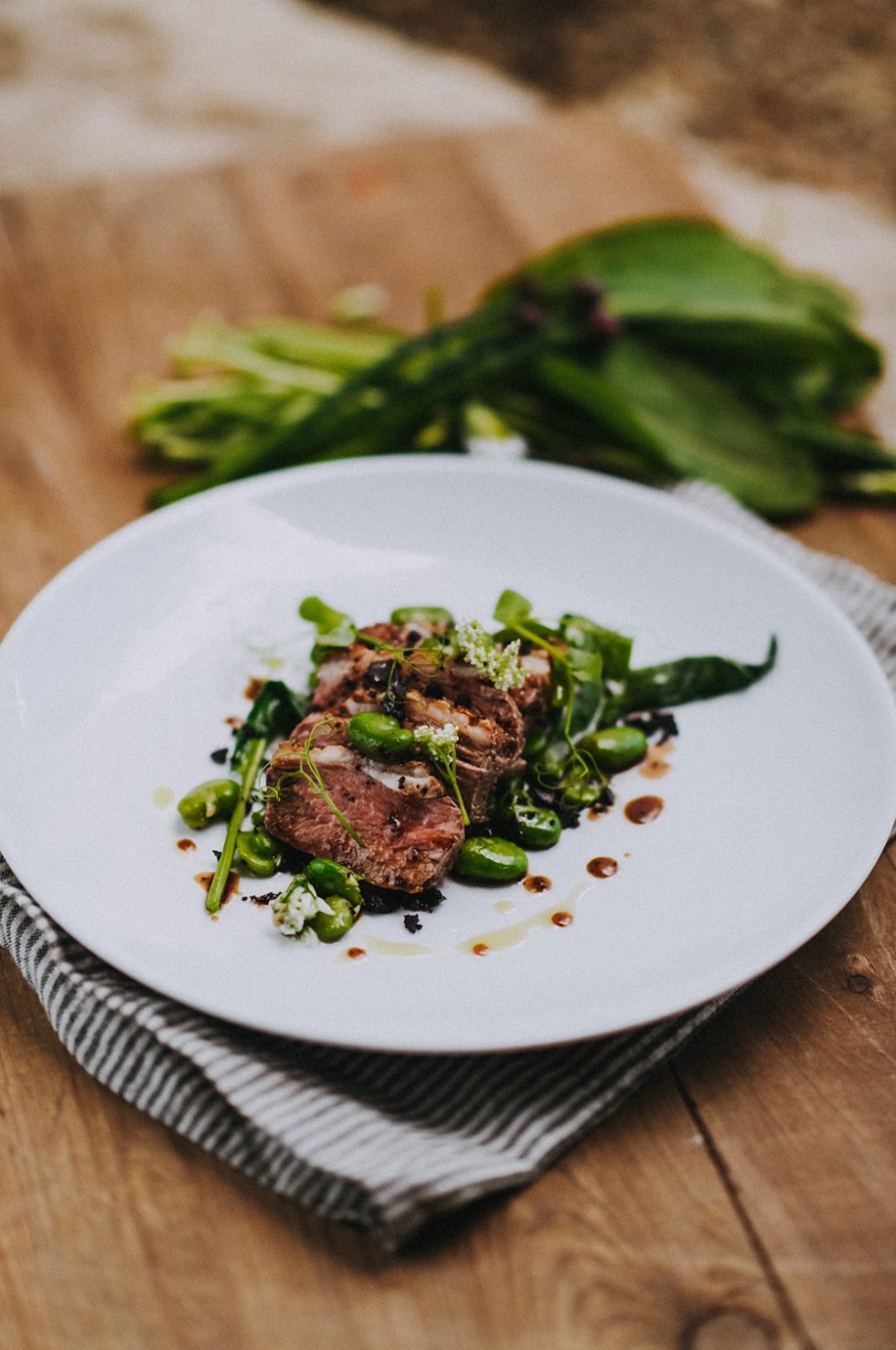 Lamb, wild garlic & broad bean | Image by Matt Austin