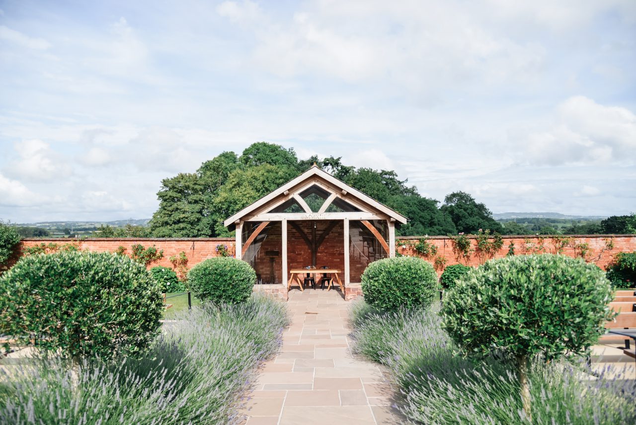 The Oak Arbour in the Walled Garden at Upton Barn & Walled Garden by Memories & Milestones Photography