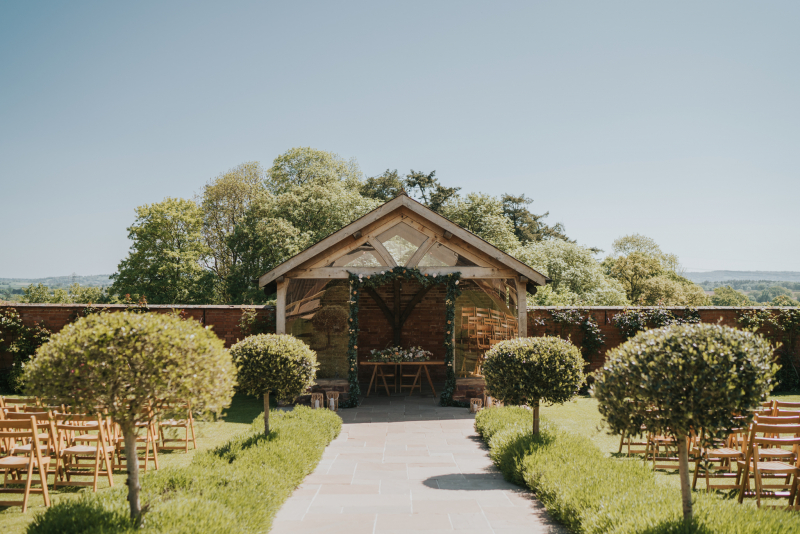 Oak Arbour in Walled Garden