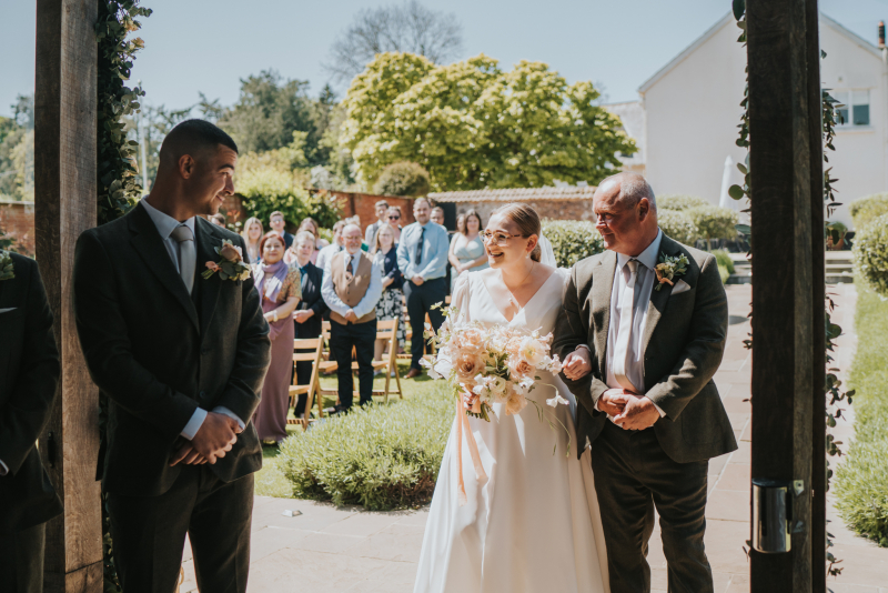 Outdoor ceremony in Walled Garden