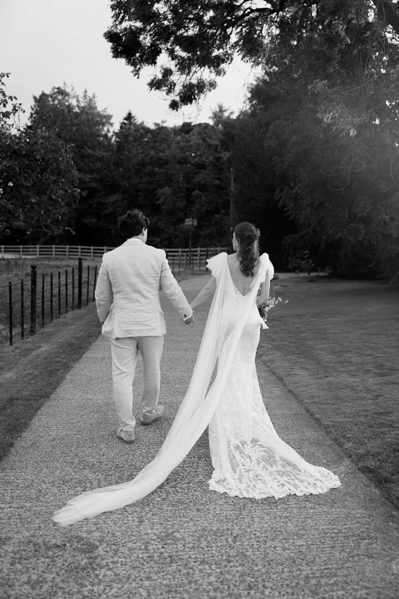 The Bride & Groom in The Walled Garden | Sophie Mort Photography